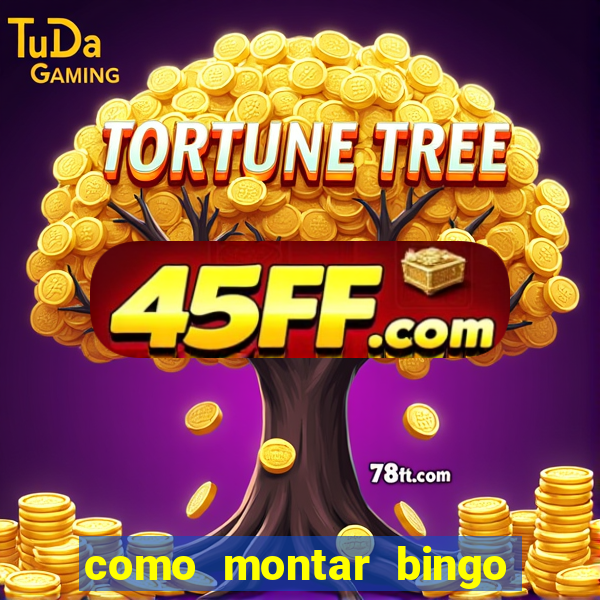 como montar bingo brinquedos toia